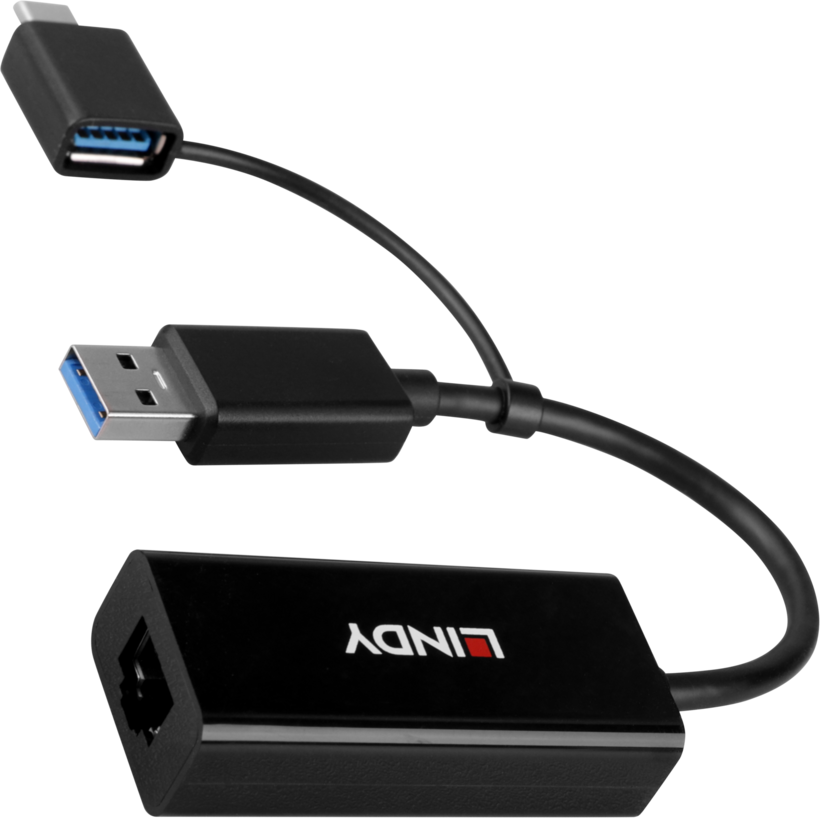 Adaptér USB 3.0 typ C/A Gigabit Ethernet