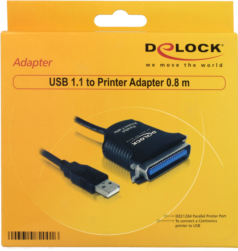 USB Druckerkabel Typ(A)St - Cen36St 0,8m