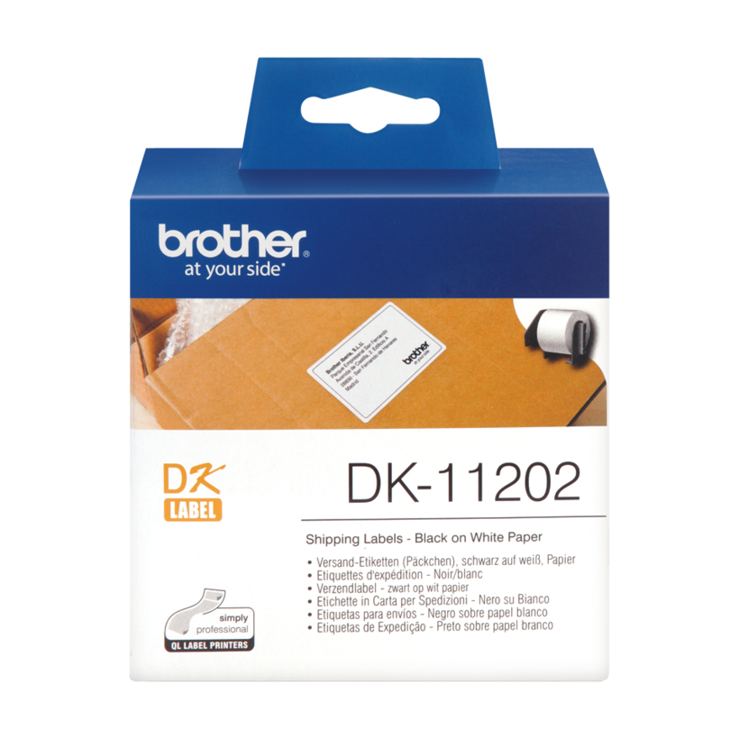 Brother 62x100mm Shipping Labels White