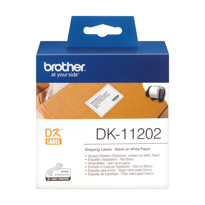 Brother 62x100mm Versand-Etiketten weiß
