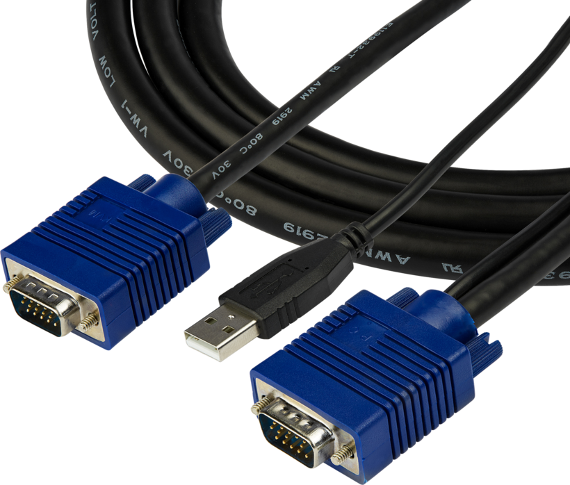 Cable KVM StarTech VGA,USB 1,8 m