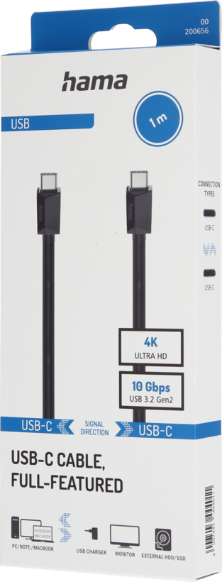 Hama USB Typ C Kabel 1 m