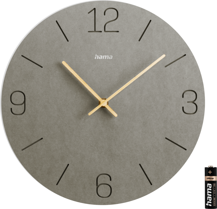 Hama Kreta Wall Clock Grey