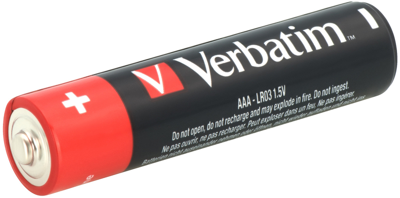 Alkalické baterie Verbatim LR03 10ks