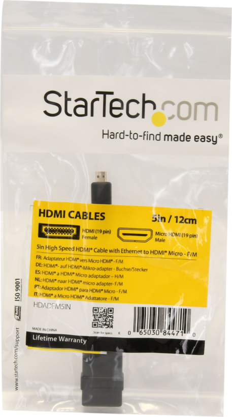 Adaptateur StarTech HDMI - micro HDMI