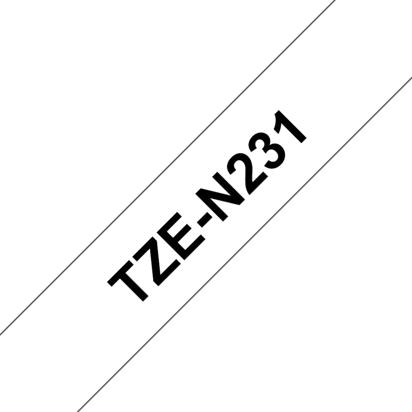 Brother TZe-N231 12mmx8m Schriftband ws