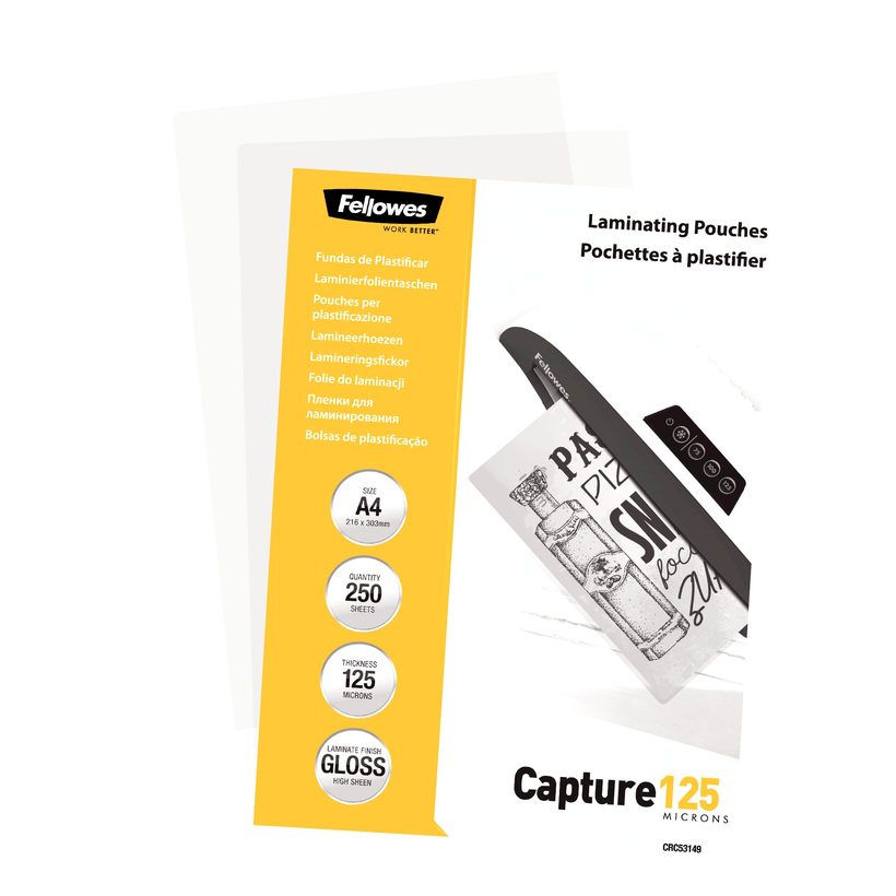 Woreczki do lam. Fellowes A4 125µ 250szt