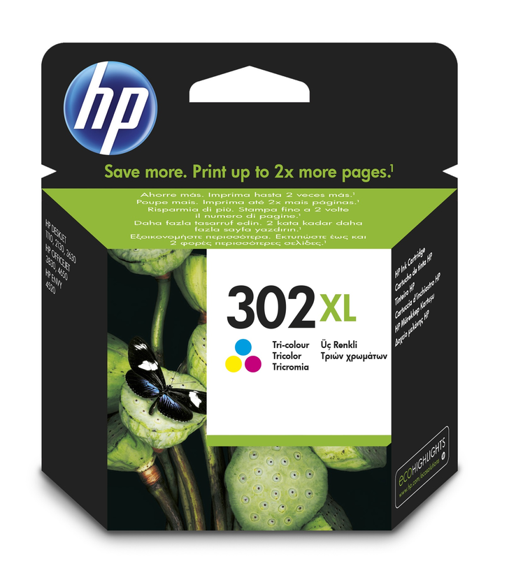 HP 302XL Ink Tri-colour