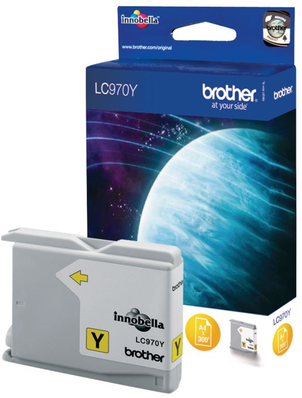 Tinteiro Brother LC-970Y amarelo