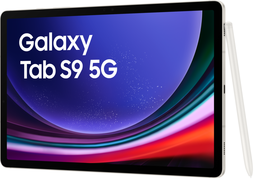 Samsung Galaxy Tab S9 5G 256 Go, beige