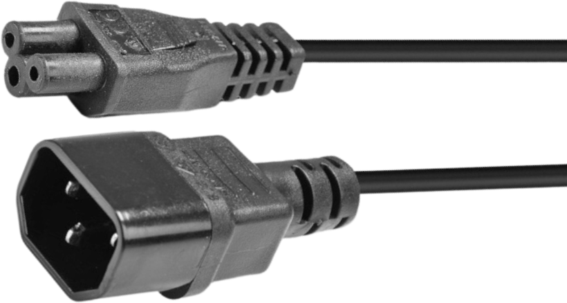 Câble IEC C14 - IEC C5 2 m noir