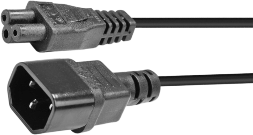Cable IEC C14 - IEC C5 2m black