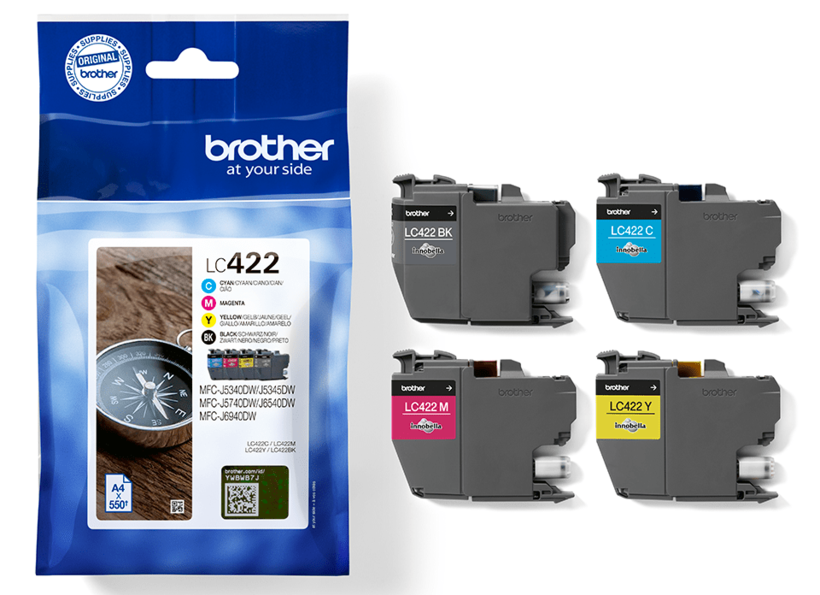 Brother LC-422VAL Tinte BK/C/Y/M