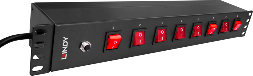 Power Strip 8-way 2m Black