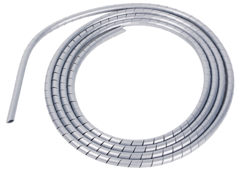 Gaine spirale aluminium, 25 m