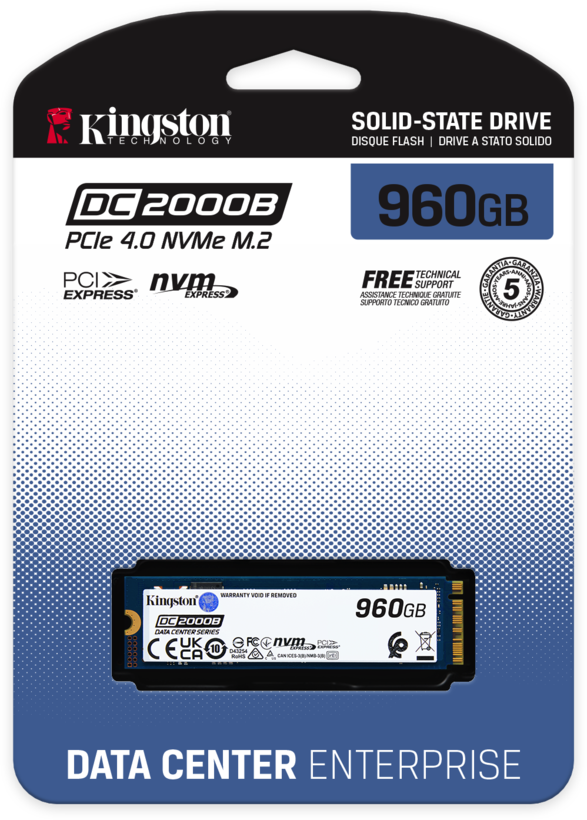 Kingston DC2000B 960GB SSD Heatsink