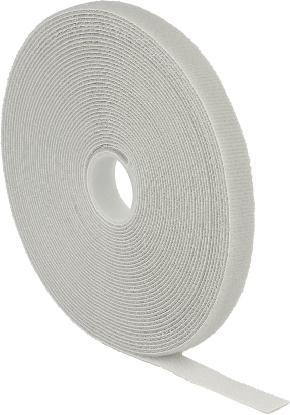 Hook-and-Loop Cable Tie Roll 10m Grey