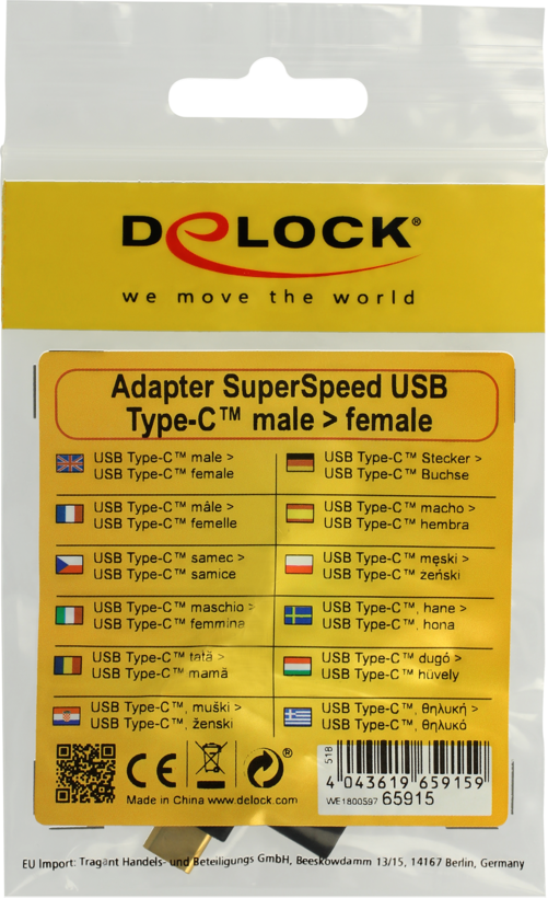 Adaptateur Delock USB type C