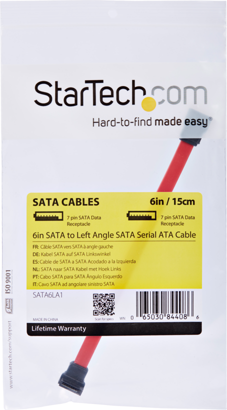 Kabel SATA Bu - SATA Bu 90°links 0,15 m
