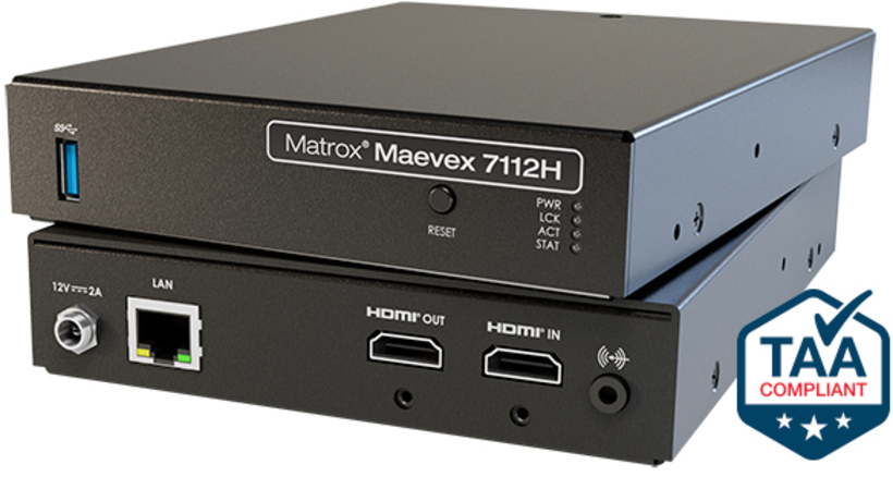Matrox Maevex 7112H H.264/265 4K Encoder