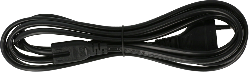 Câble alim. courant m. - C7 f. 2 m, noir