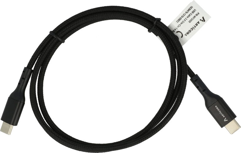 Câble USB 2.0 C m. - C m., 2 m, noir