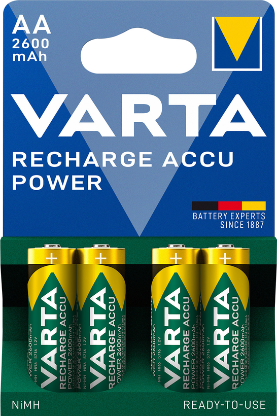 VARTA Pro Battery AA NiMH 2600mAh 4-pack