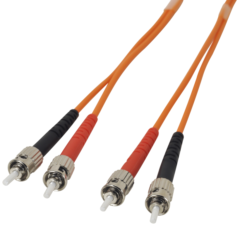 FO Duplex Patch Cable 50/125µ ST-ST 1m