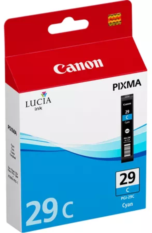 Inkoust Canon PGI-29C, azurový