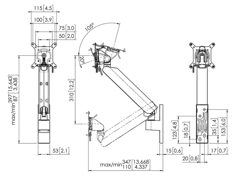 Vogel's MOMO + 4126 Wall Mount