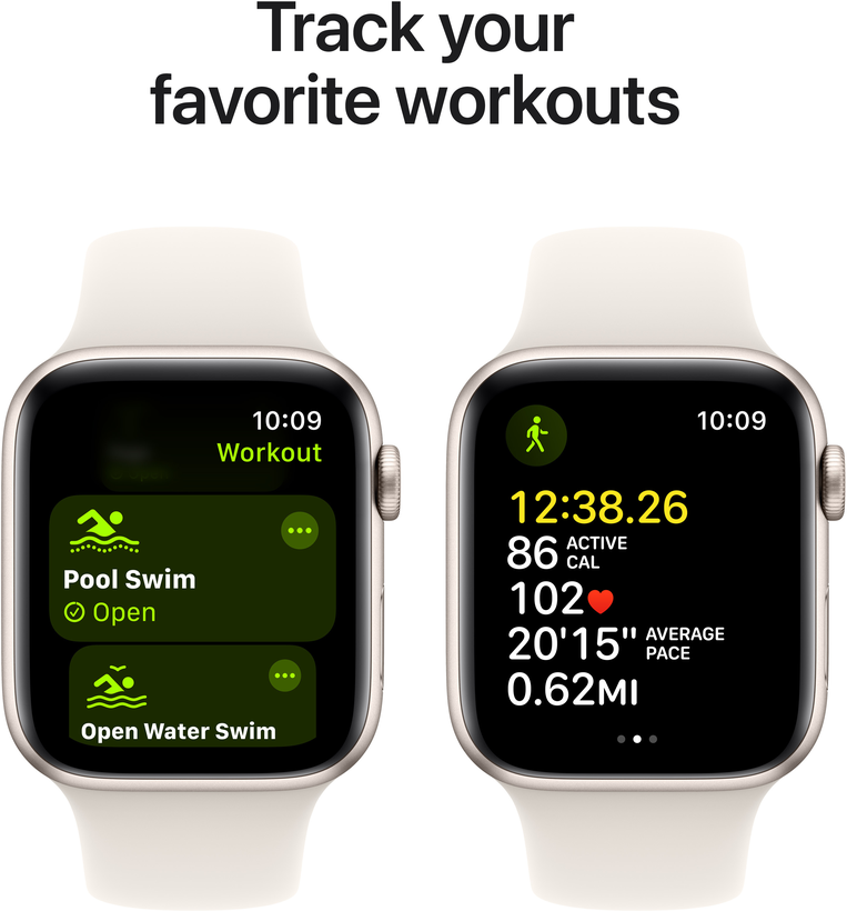 Apple Watch SE GPS 44mm Alu polarstern