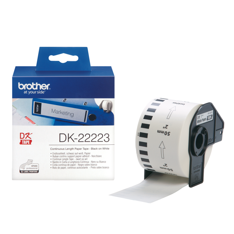 Brother 50mmx30m Endlos-Etiketten weiß