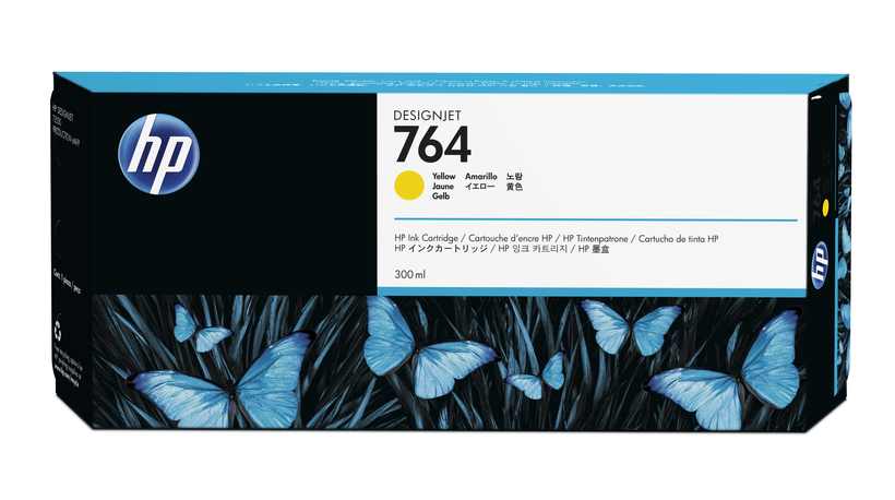 HP 764 Tinte 300 ml gelb