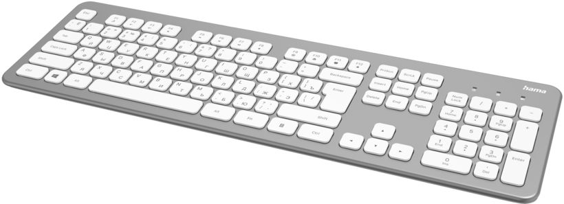 Hama KMW-700 Tastatur Maus Set silber