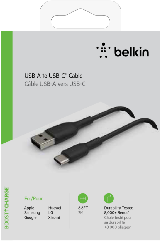Kabel Belkin USB typ C - A 2 m