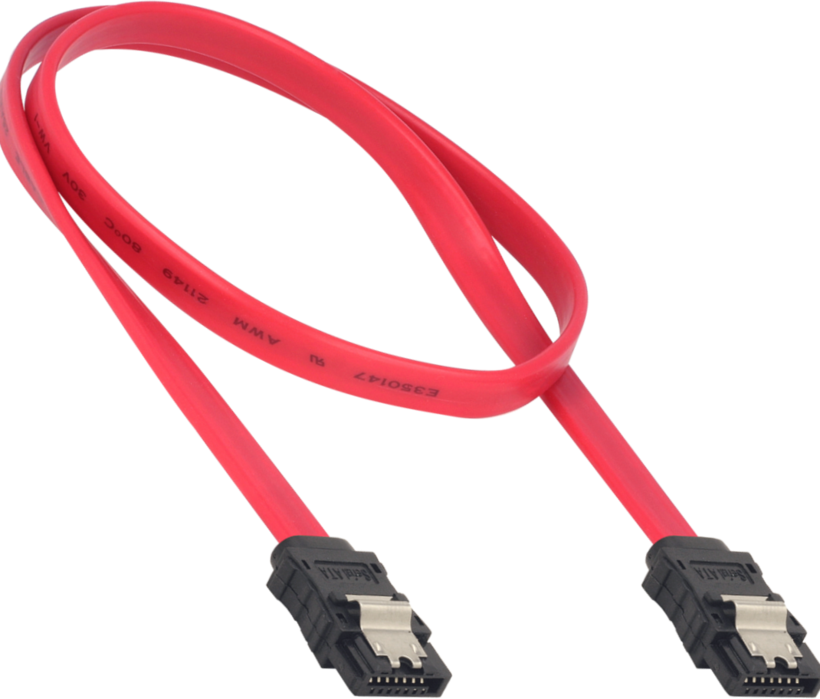 Kabel SATA St - SATA St intern 0,5 m rot