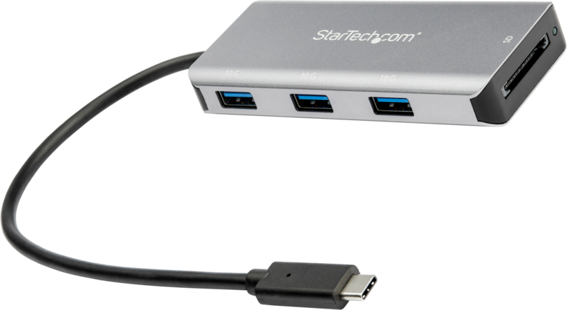 StarTech 3-Port USB Hub + Kartenleser