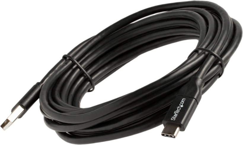 Cable USB 2.0 m(C)-m(A) 4 m, negro
