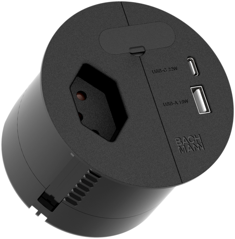 Steckdosenleiste LOOP 1fach+USB 2 m
