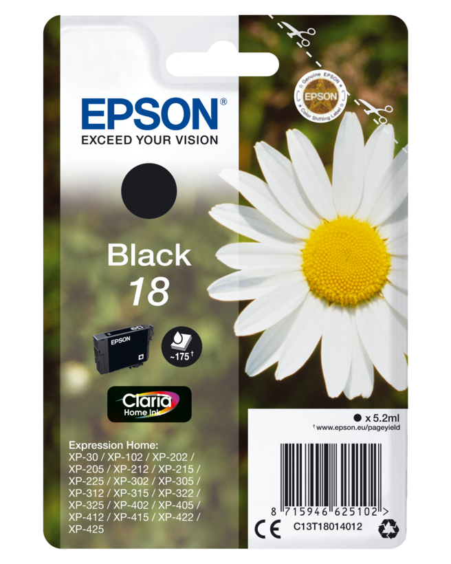 Epson 18 Claria Home Ink Black