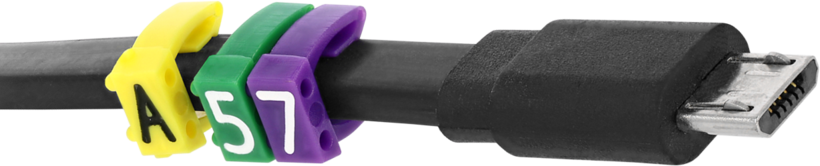 Cable Marker Clips A-Z Yellow 260x