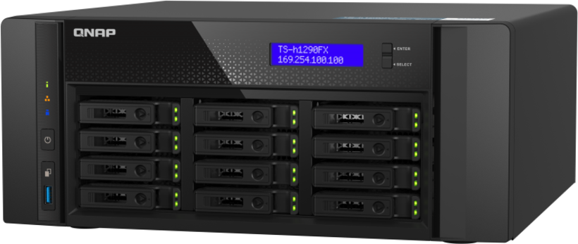 QNAP TS-h1290FX 64GB 12-bay NAS