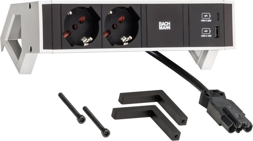 Power Strip 2-way + USB