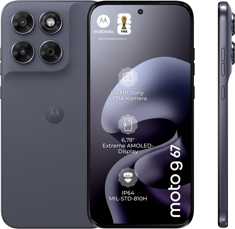 Motorola moto g67 128 GB grau