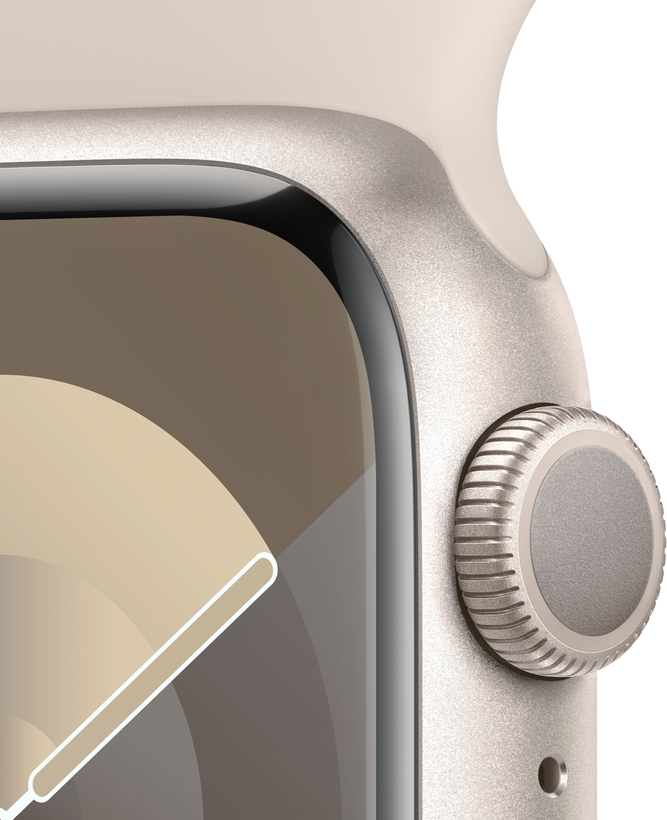 Apple Watch S9 GPS 45mm alum. blanco es.
