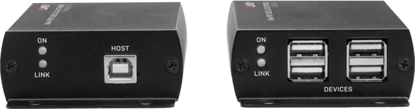 USB 2.0 Extender über Cat6 bis 140m +Hub