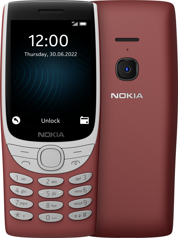 Nokia 8210 4G 48/128 MB Mobiltelefon rot