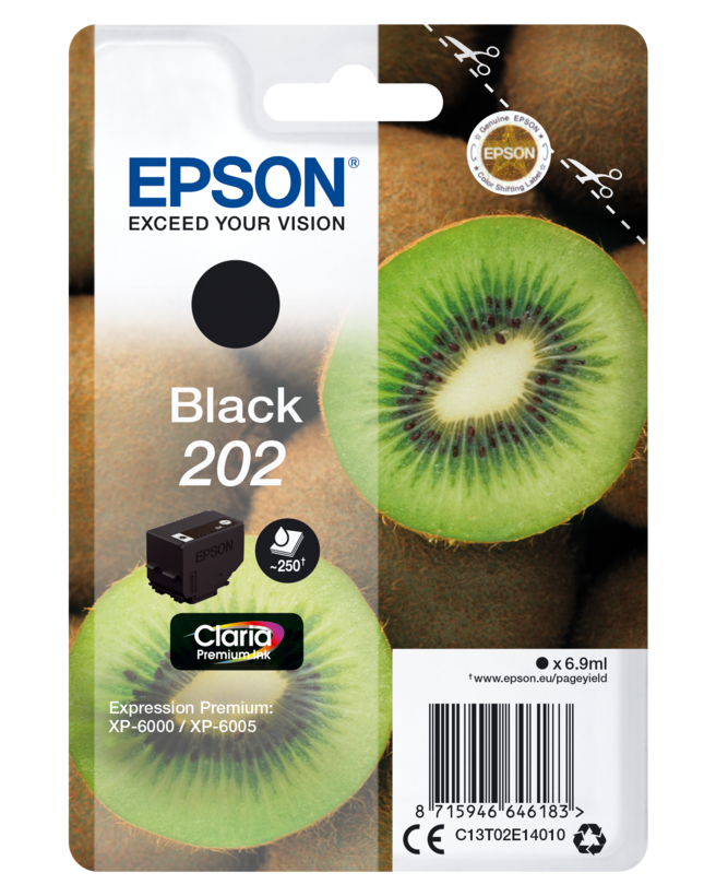 Inkoust Epson 202 Claria černý