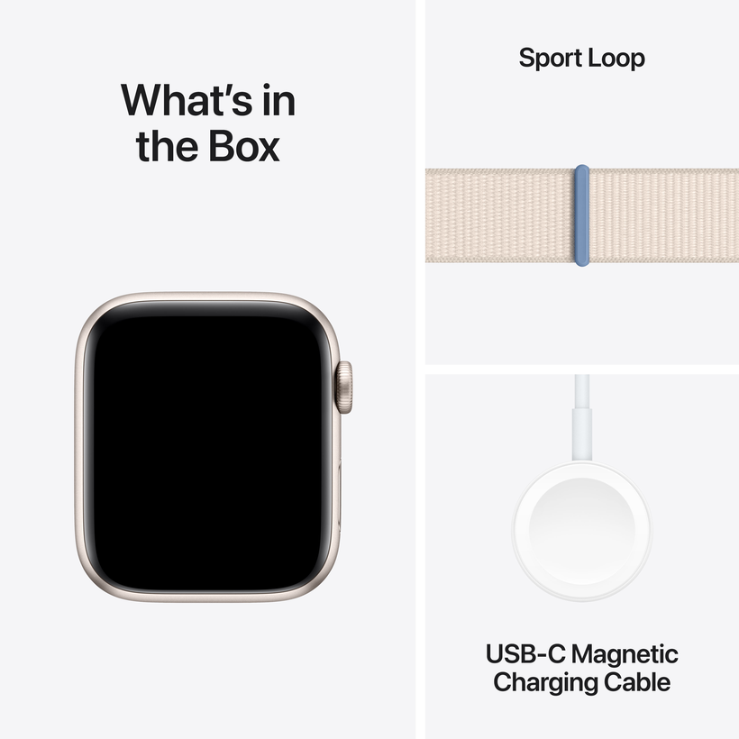Apple Watch SE 2023 GPS 44mm Alu Starli.