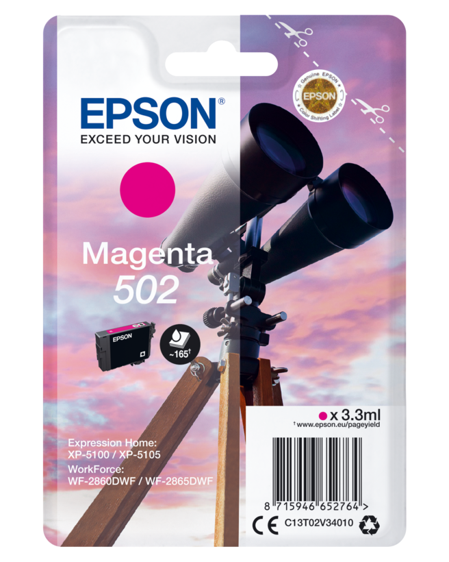 Encre Epson 502, magenta